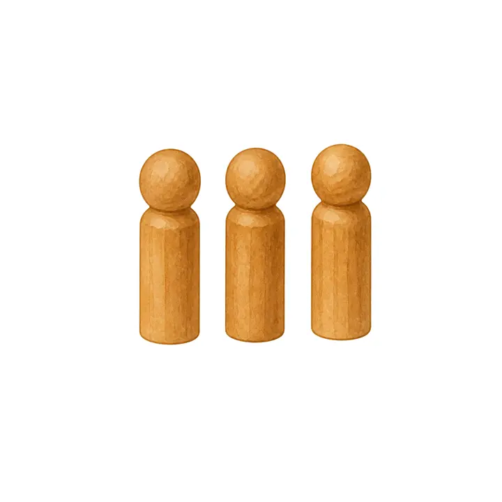 Handgetekende illustratie bij de vraag in Iemand die hielp