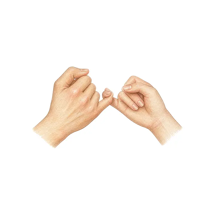 Ilustración dibujada a mano de la pregunta de Voto
