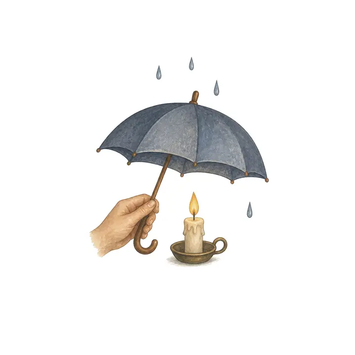 Ilustrație desenată de mână pentru întrebarea din Descoperire